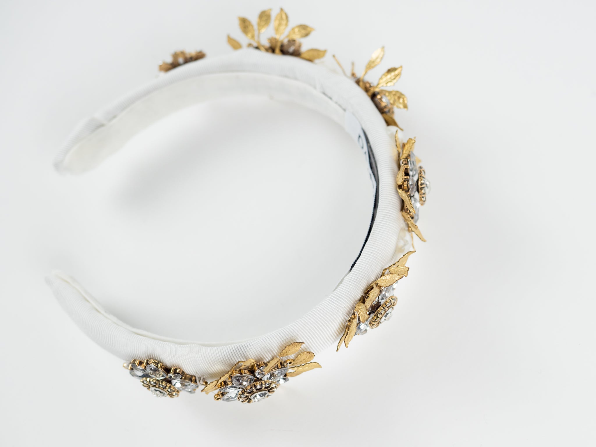 CRYSTAL PEARL EMBELLISHED HEADBAND