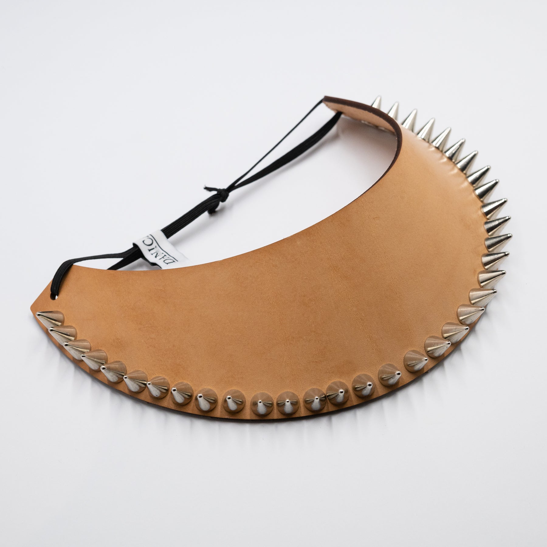STUDDED LEATHER HALO / VISOR