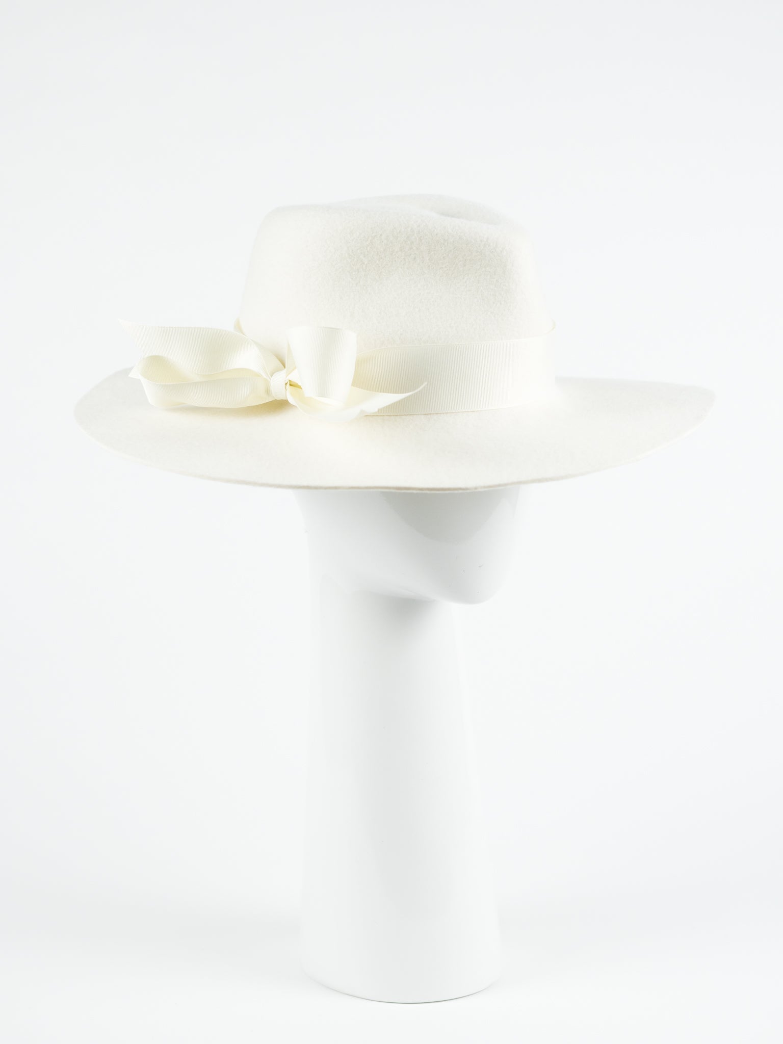 OFF WHITE WOOL FEDORA