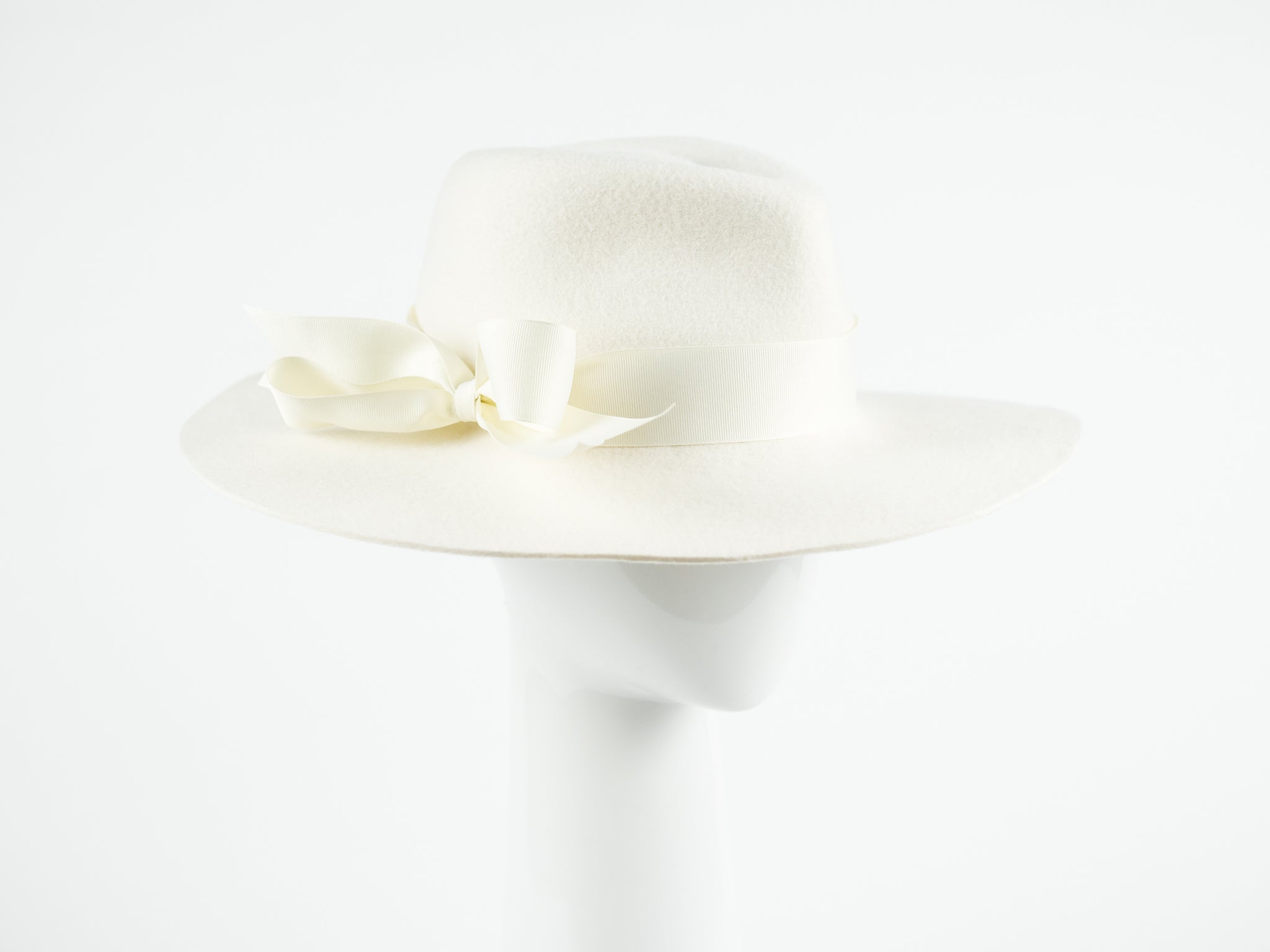 OFF WHITE WOOL FEDORA