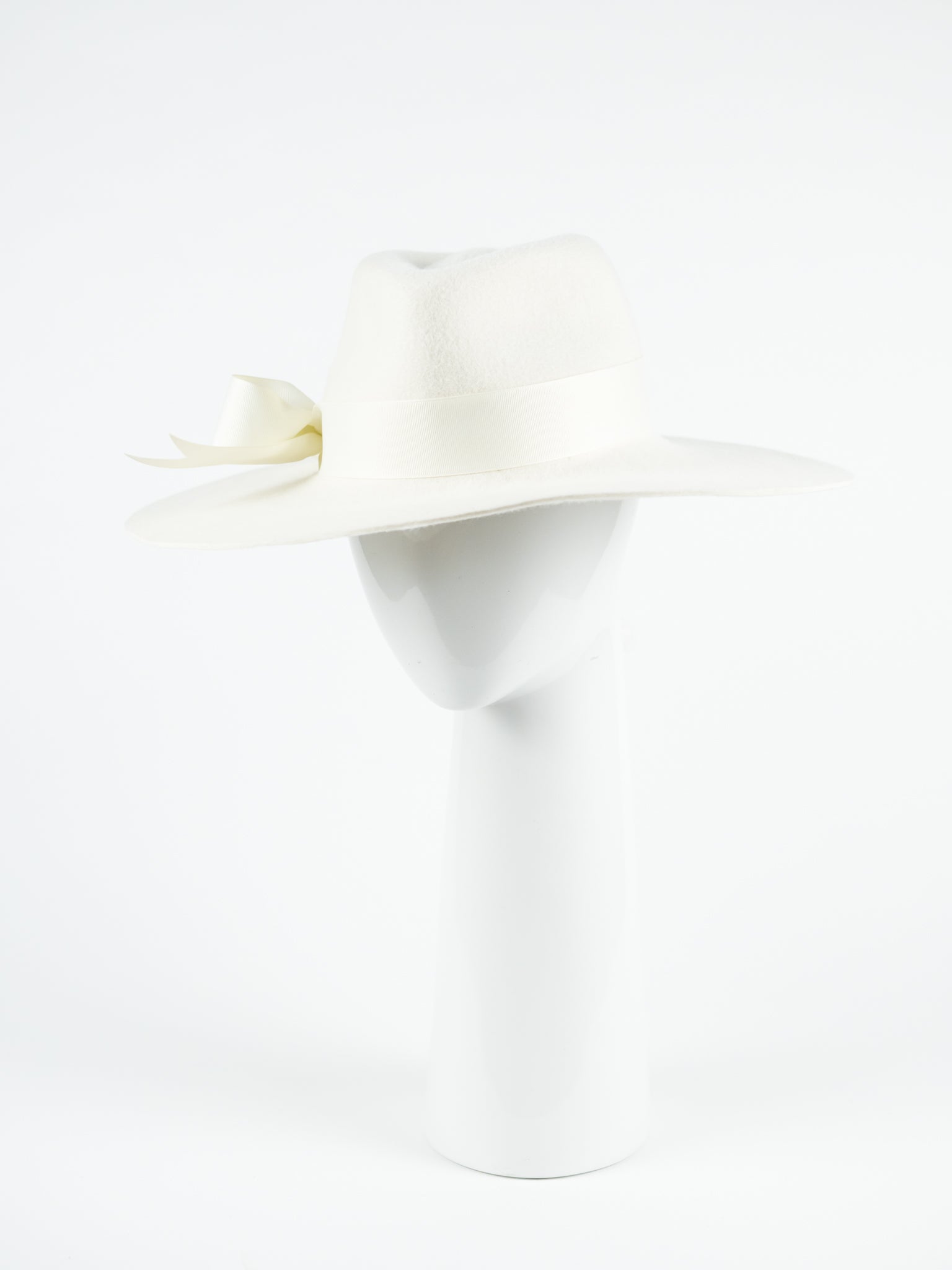 OFF WHITE WOOL FEDORA