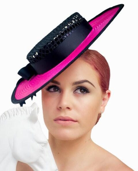 CLASSIC BOATER HAT - Perched style Hat demillinery