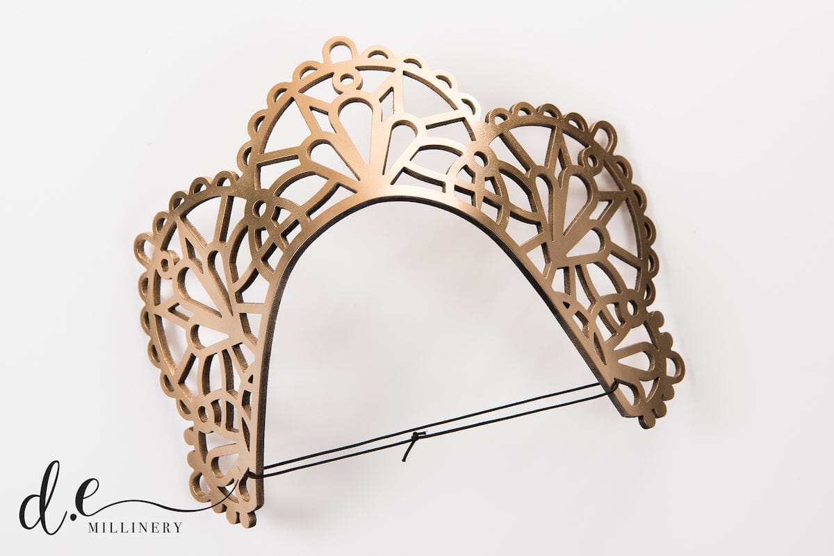 "GEISHA" CROWN Headpiece demillinery