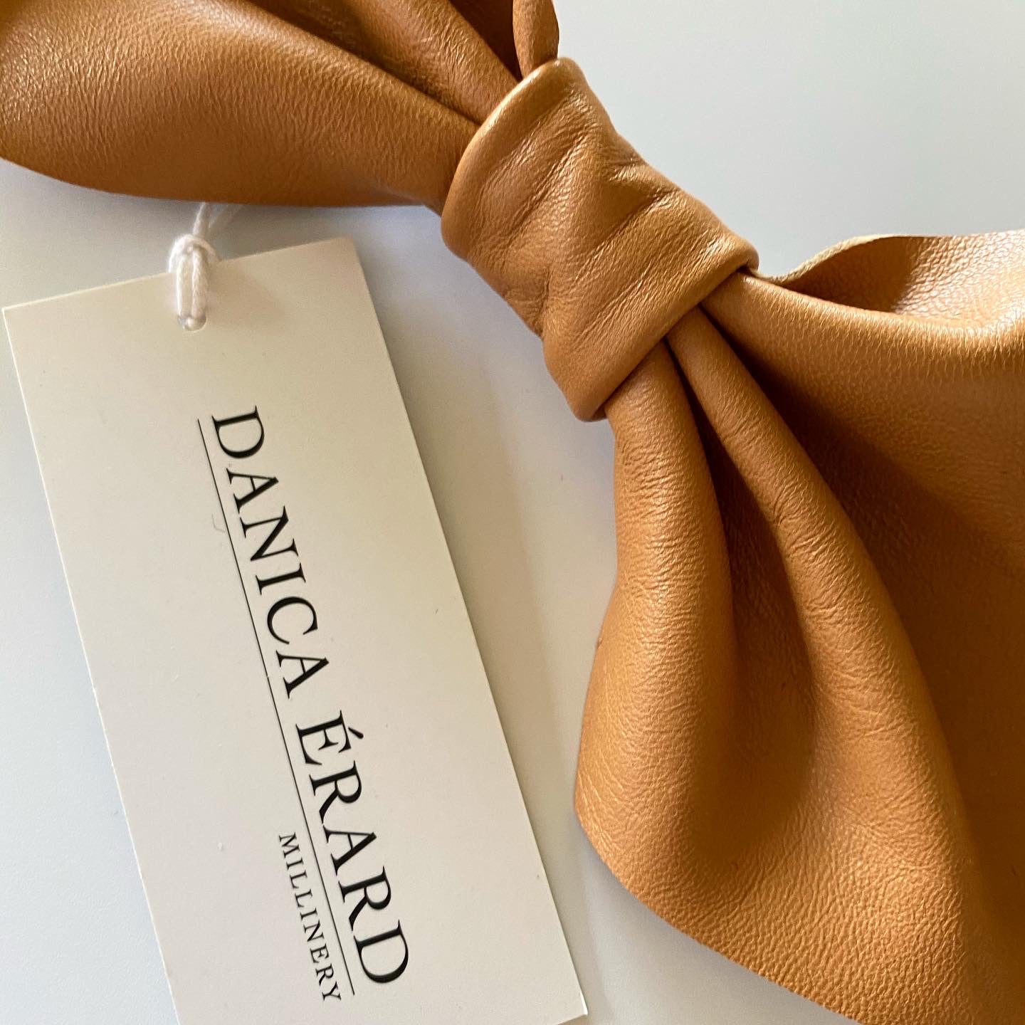 LEATHER BOW BARRETTE (2 Styles )