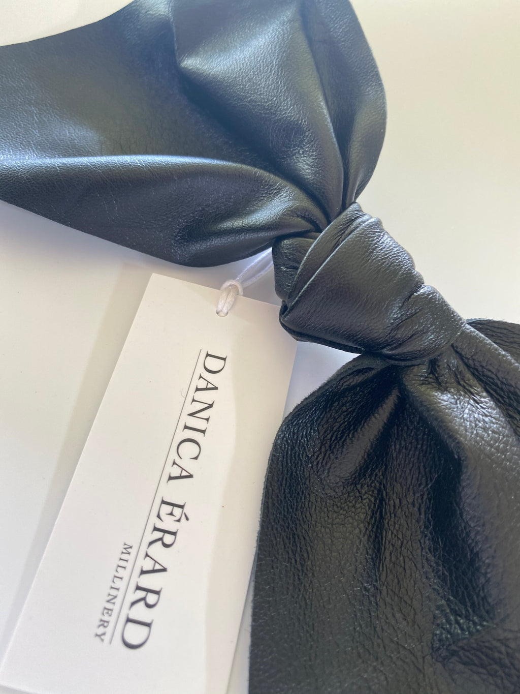 LEATHER BOW BARRETTE (2 Styles )