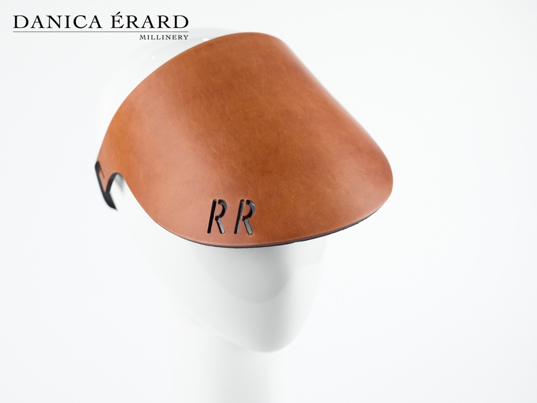 MONOGRAM LEATHER VISOR