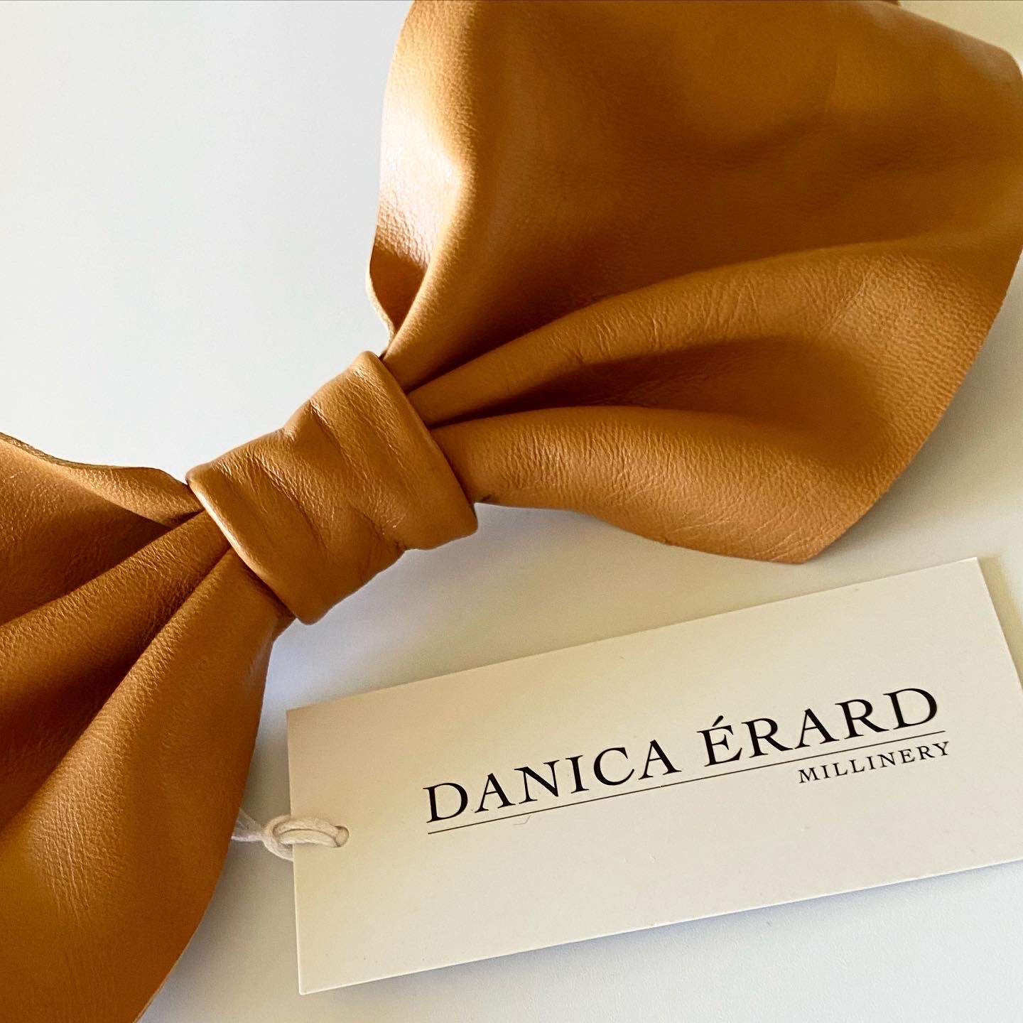LEATHER BOW BARRETTE (2 Styles )