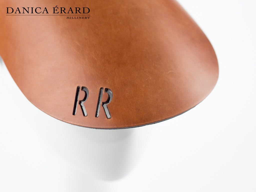 MONOGRAM LEATHER VISOR