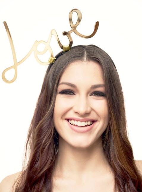 "LOVE LETTERS'' Headpiece demillinery