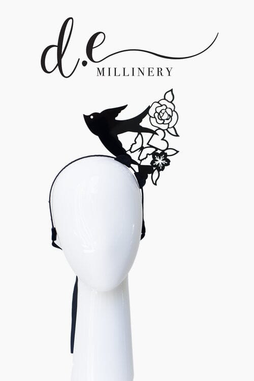 PARTRIDGE BIRD SINGLE Headpiece demillinery
